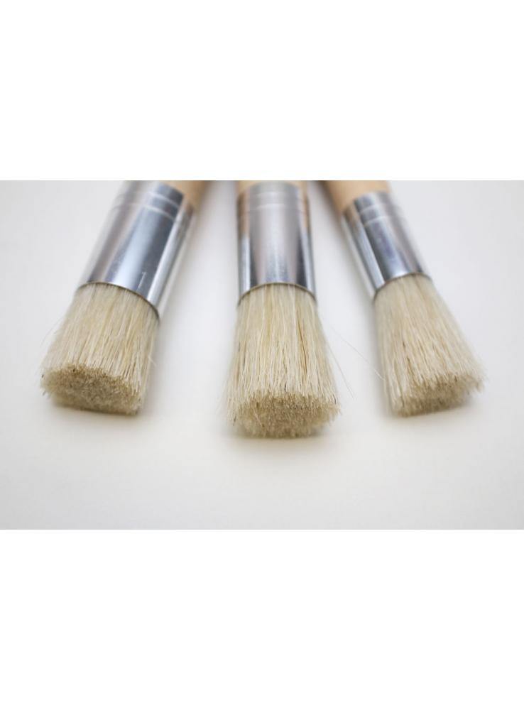 Mont Marte Studio Stencil Brushes Pkt 3 - Art Supplies Australia