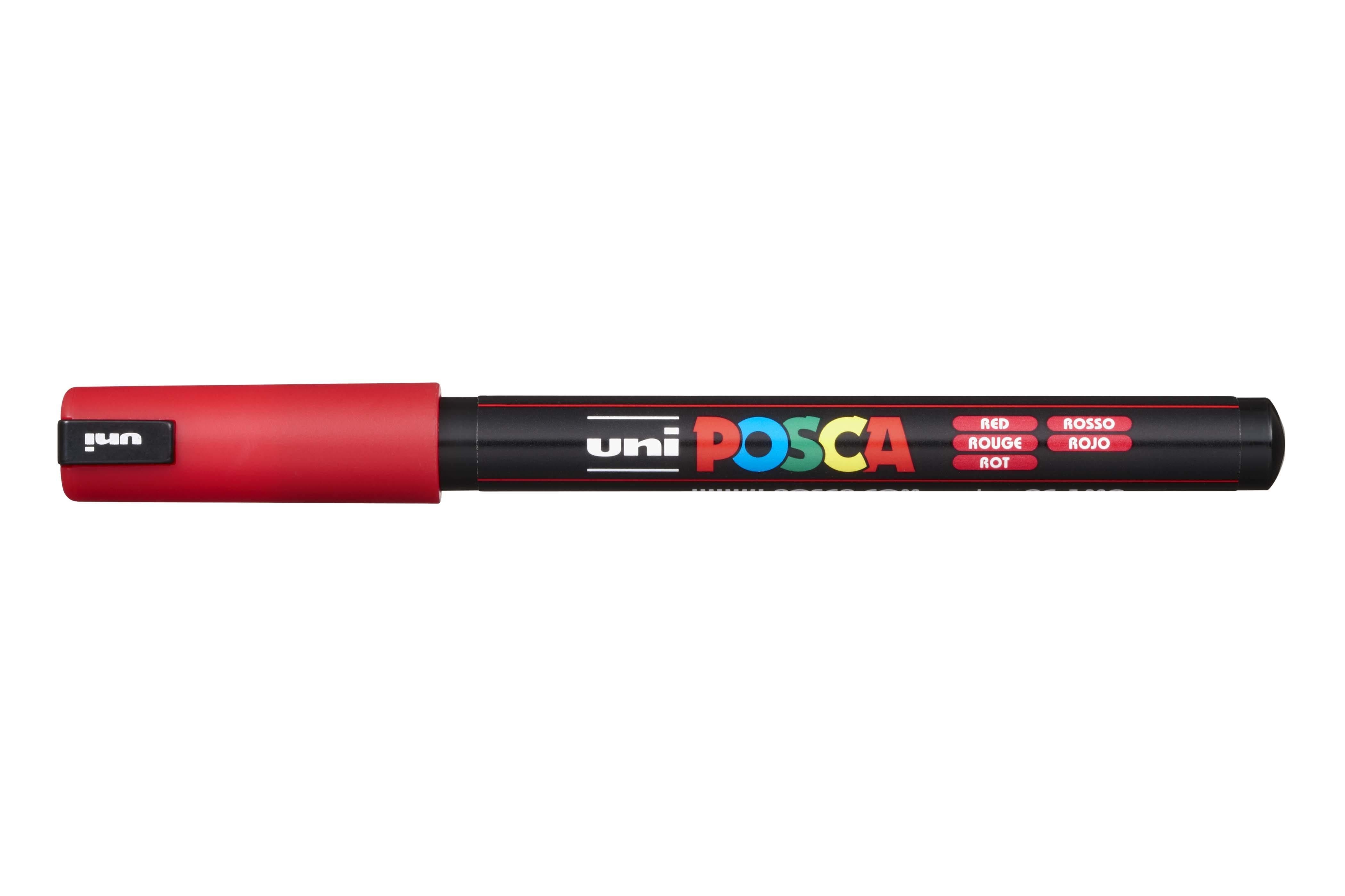 Uni POSCA Water-based Pigment Ink Marker - Ultra Fine(0.7mm) Bullet Tip(PC-1MR) - Art Supplies Australia