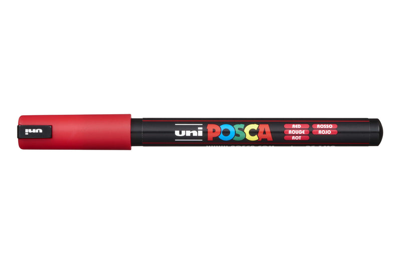 Uni POSCA Water-based Pigment Ink Marker - Ultra Fine(0.7mm) Bullet Tip(PC-1MR) - Art Supplies Australia
