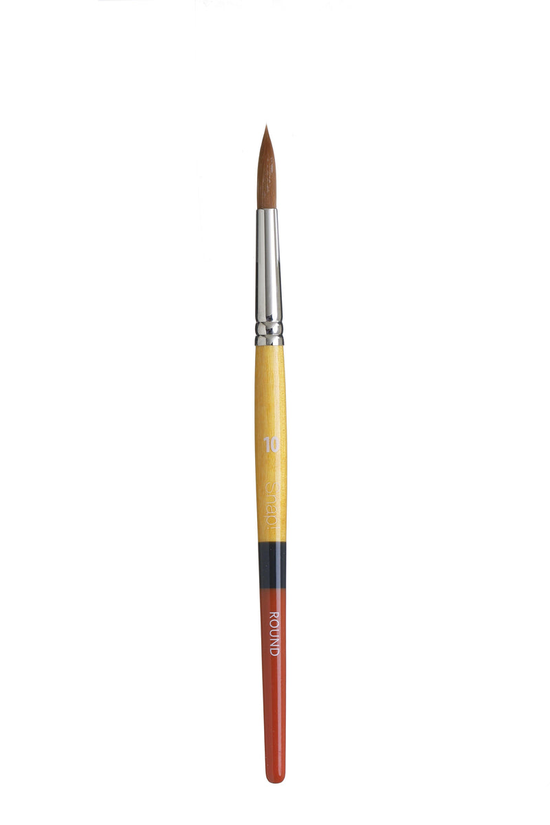Princeton Snap Series 9650 Short Handle Golden Synthetic Brush for Watercolour, Acrylic - Art Supplies Australia
