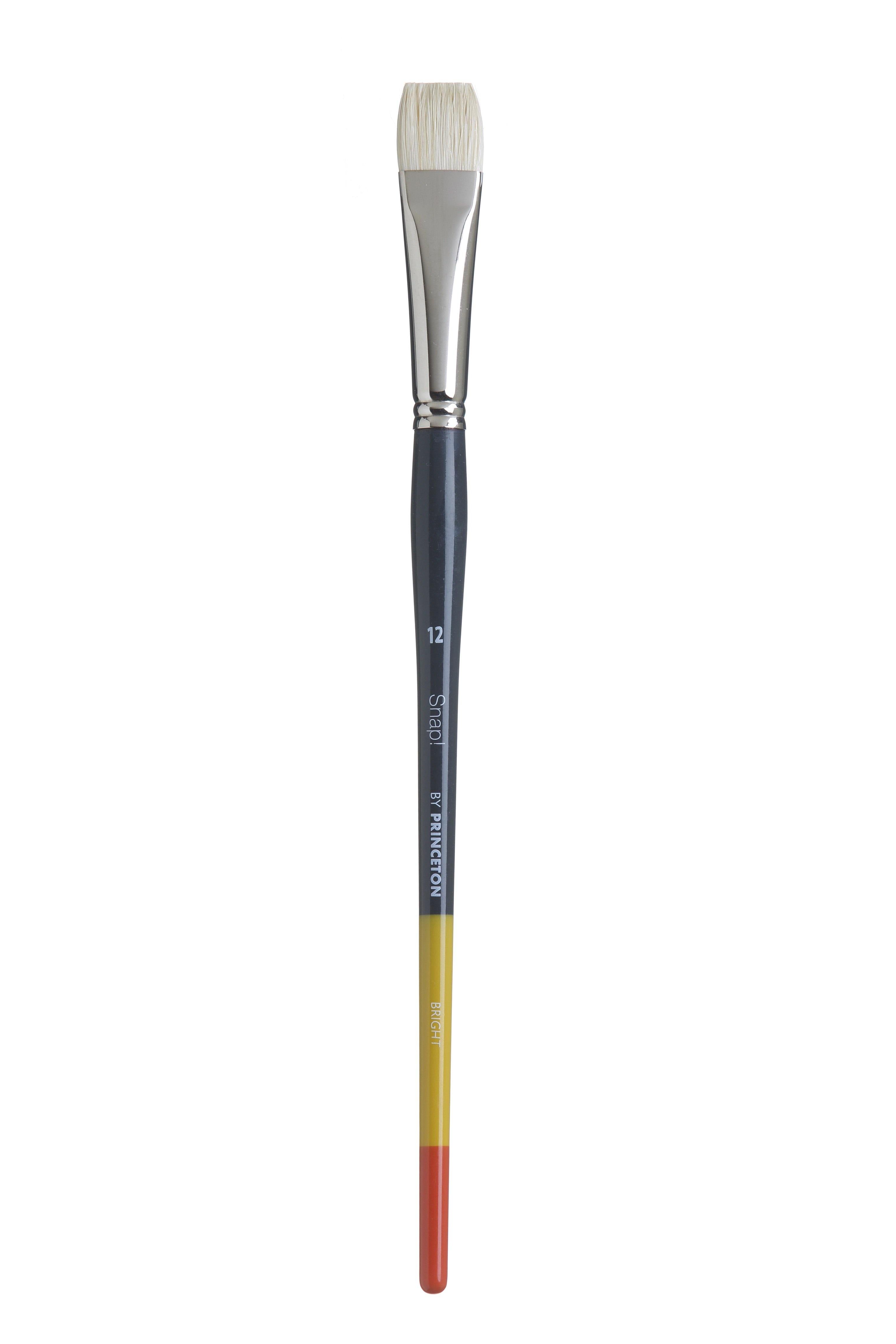 Princeton Snap Series 9700 Long Handle Natural Hog Bristle Brush for Oil, Acrylic - Art Supplies Australia