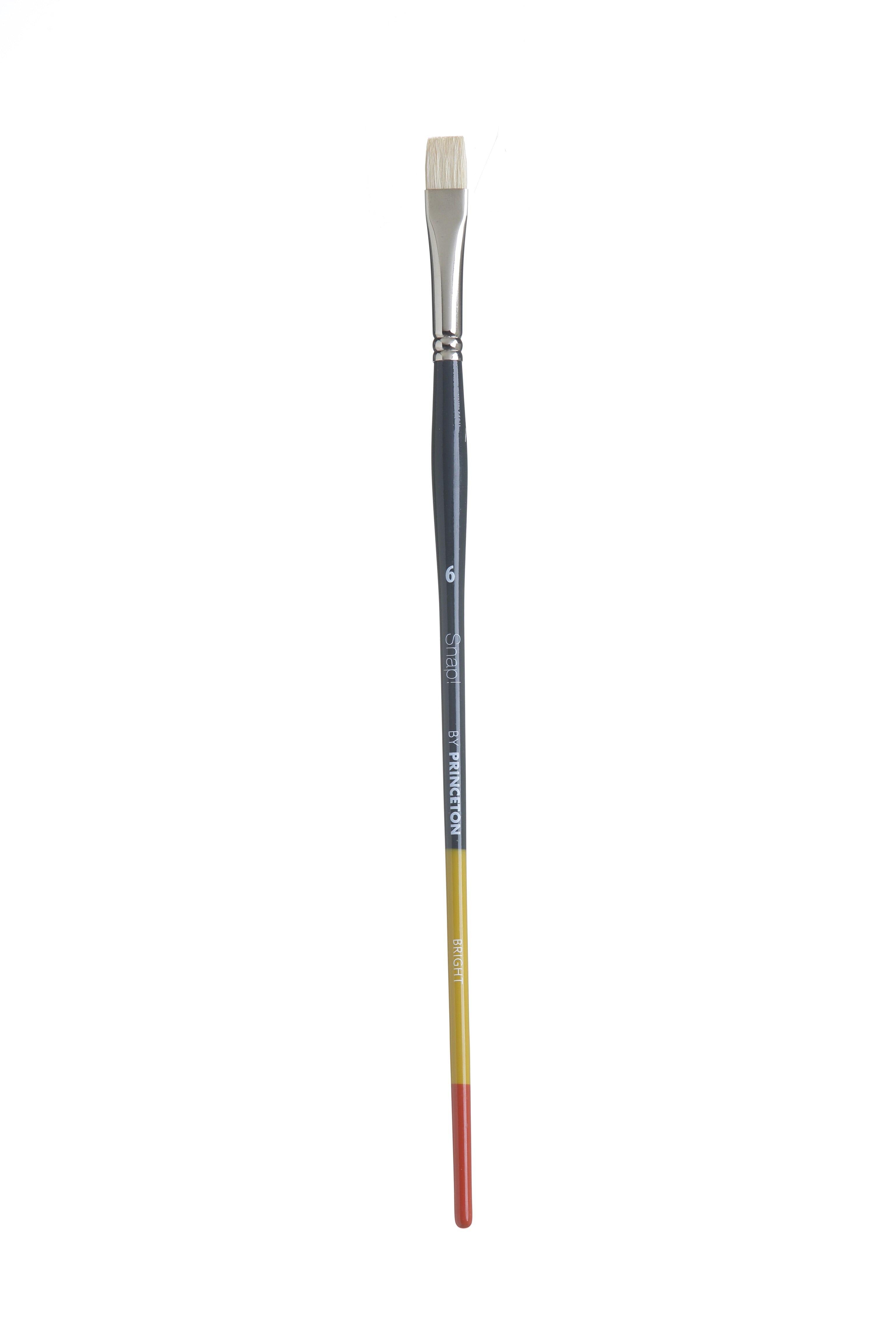 Princeton Snap Series 9700 Long Handle Natural Hog Bristle Brush for Oil, Acrylic - Art Supplies Australia
