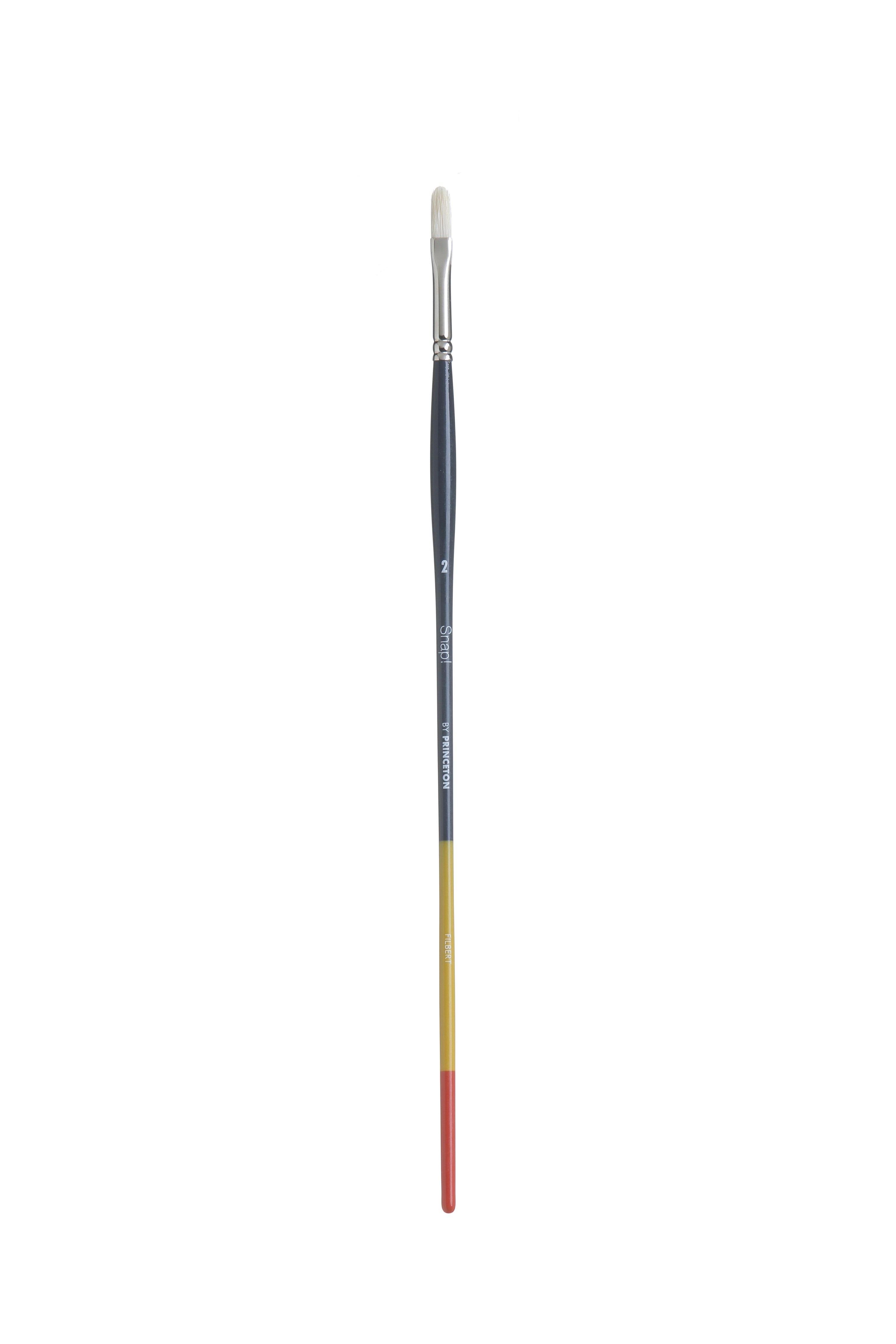 Princeton Artist Brush Set Mit 4 Naturborsten-Pinseln – Für Öl- & Acrylfarben, Lange Griffe