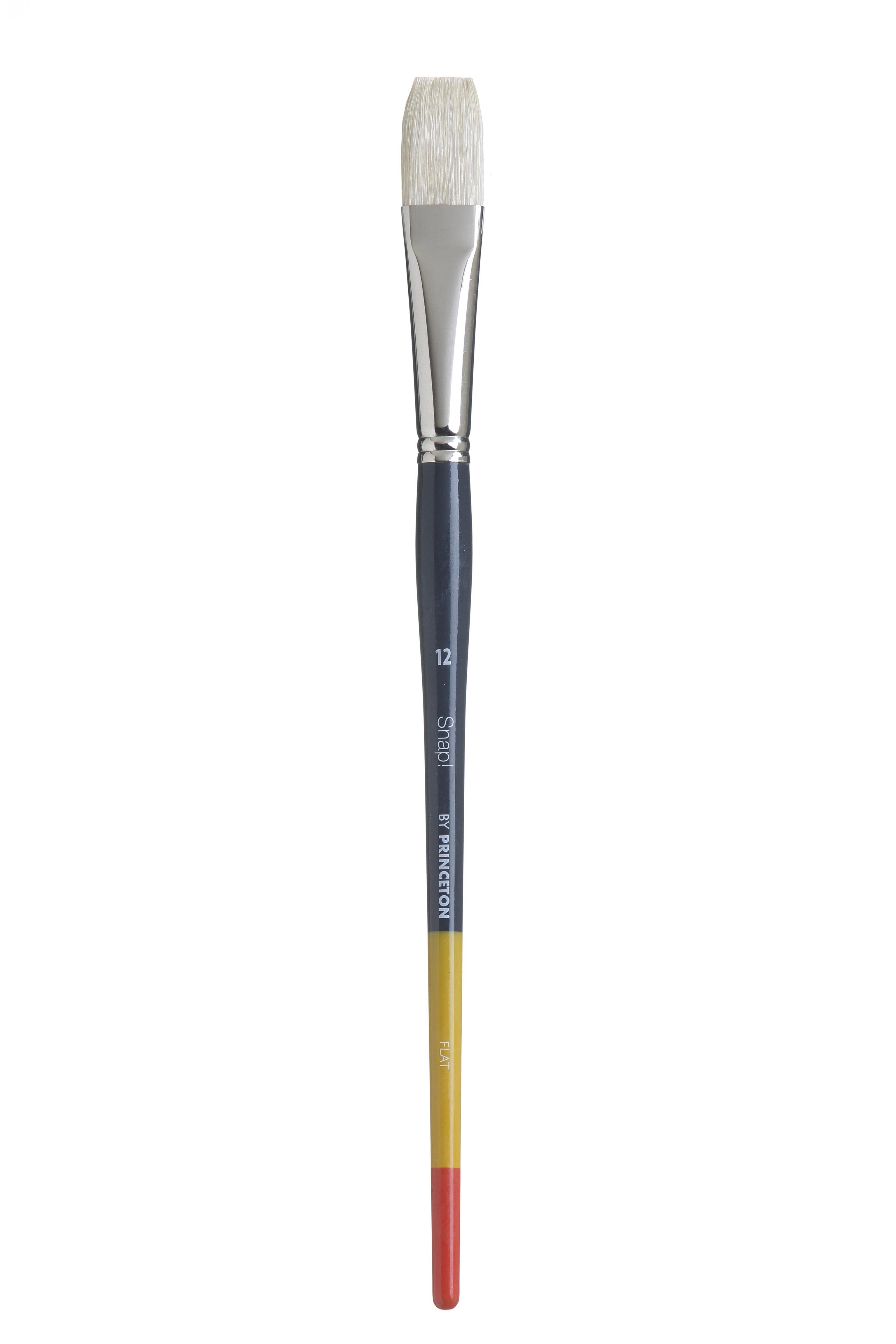 Princeton Snap Series 9700 Long Handle Natural Hog Bristle Brush for Oil, Acrylic - Art Supplies Australia
