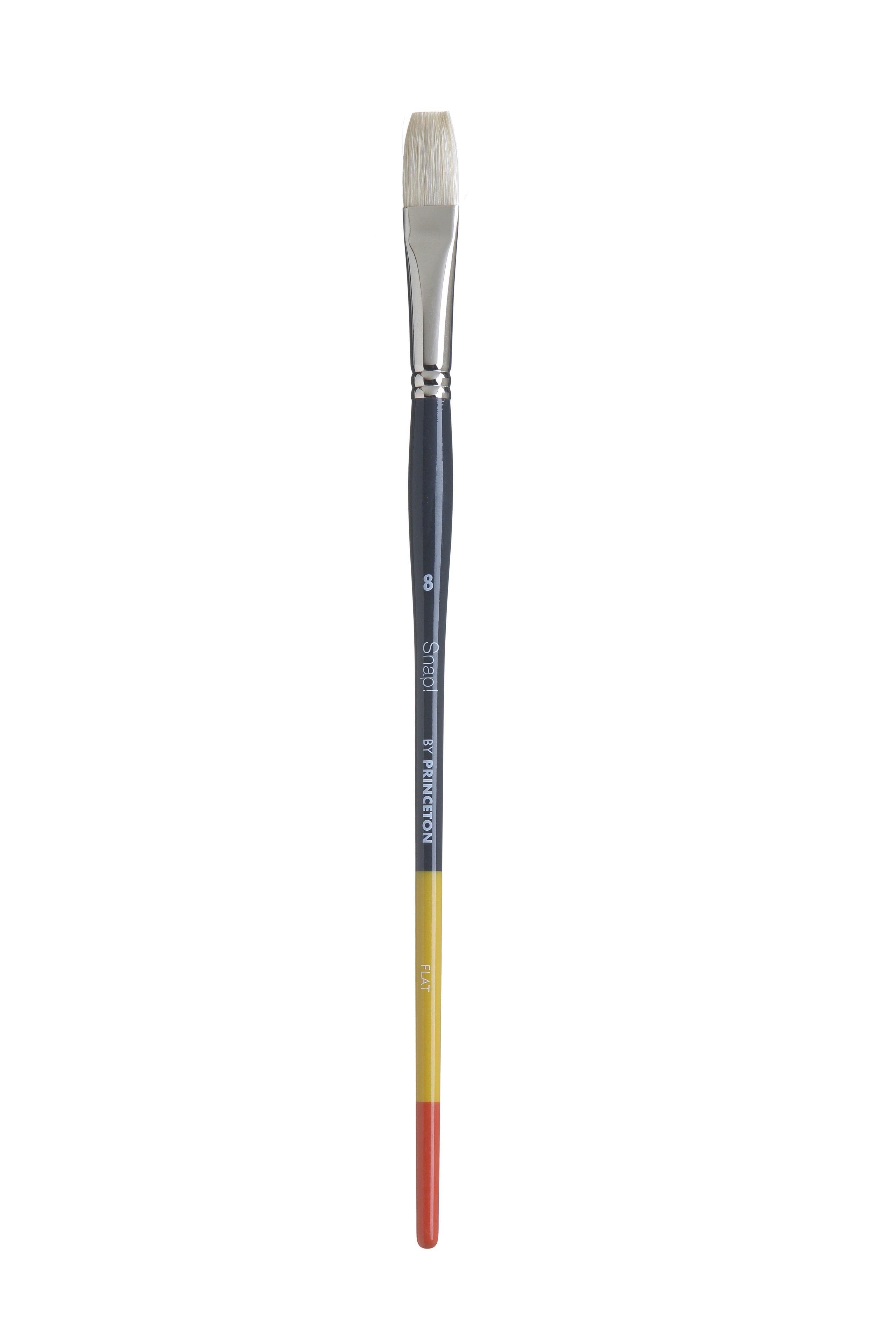 Princeton Snap Series 9700 Long Handle Natural Hog Bristle Brush for Oil, Acrylic - Art Supplies Australia