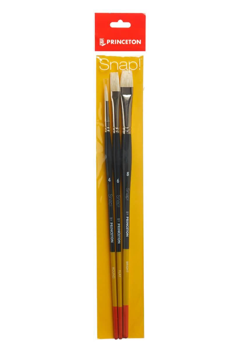 Princeton Snap Series 9700 Long Handle Natural Hog Bristle Brush for Oil, Acrylic - Art Supplies Australia