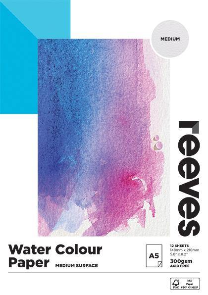Reeves Water Colour Paper Pads 300gsm 12 sheets - Art Supplies Australia