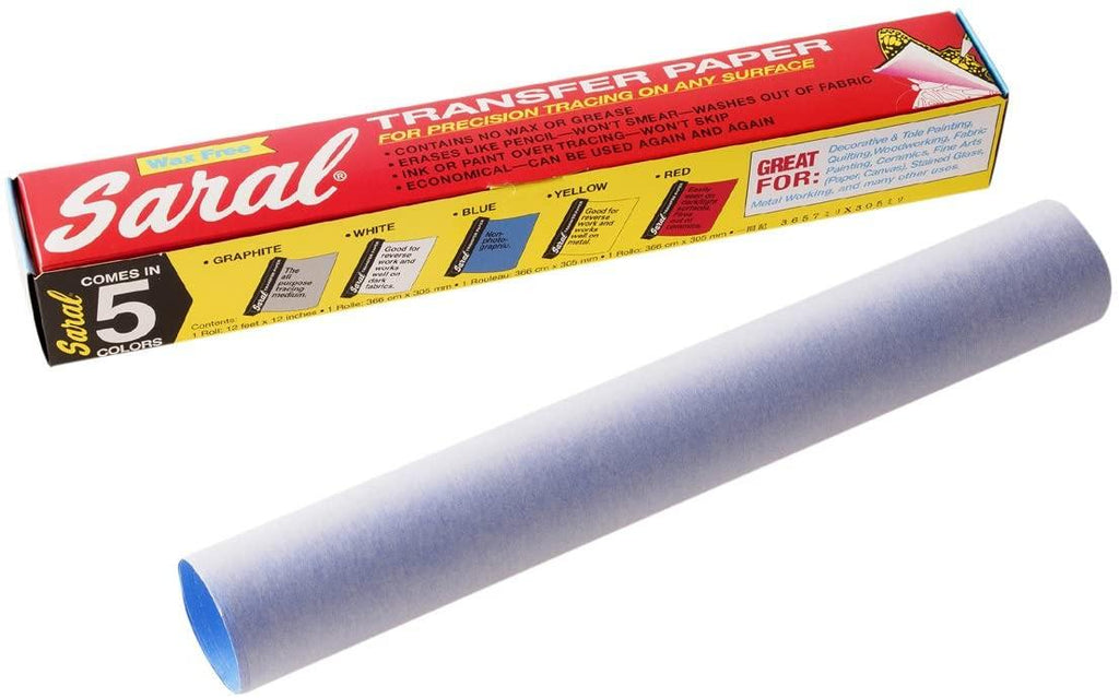 Saral Wax Free Transfer Paper - Red - 12 inches x 12 foot Roll 