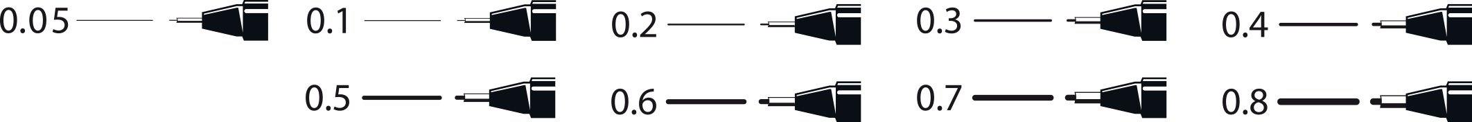 Uni Pin Fineliner Drawing Pen Individual and Set - Art Supplies Australia