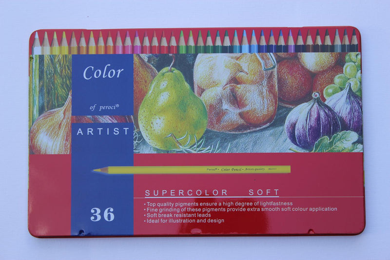 Peroci Artist Color Pencil Set of 36 - Art Supplies Australia