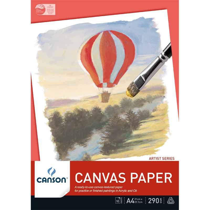 Canson Balloon Canvas Paper Pads 290gsm 10 Sheets - Art Supplies Australia
