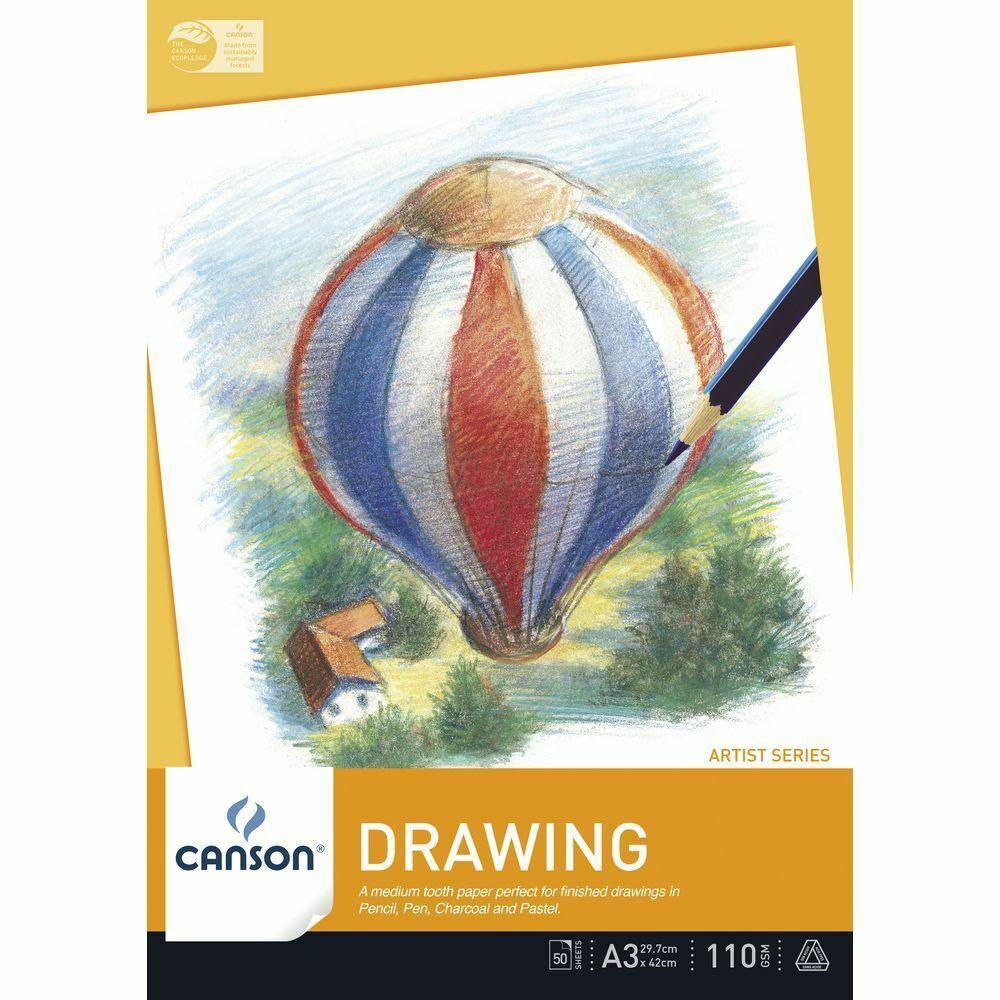 Canson Balloon Drawing Paper Pads 110gsm 50 sheets - Art Supplies Australia