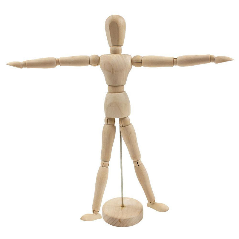 Artist Wooden Mannequin-manikin 12'' Inches Female or Male With