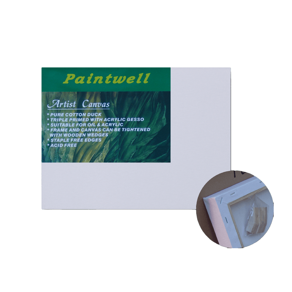 Paintwell / Luca Economical Art Stretched Canvas 18mm Thick 6OZ - Art Supplies Australia