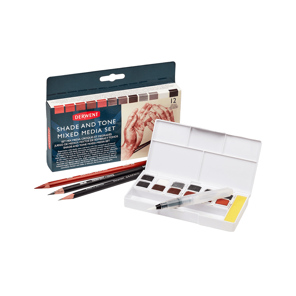 Derwent Shade and Tone Mixed Media Set - Art Supplies Australia
