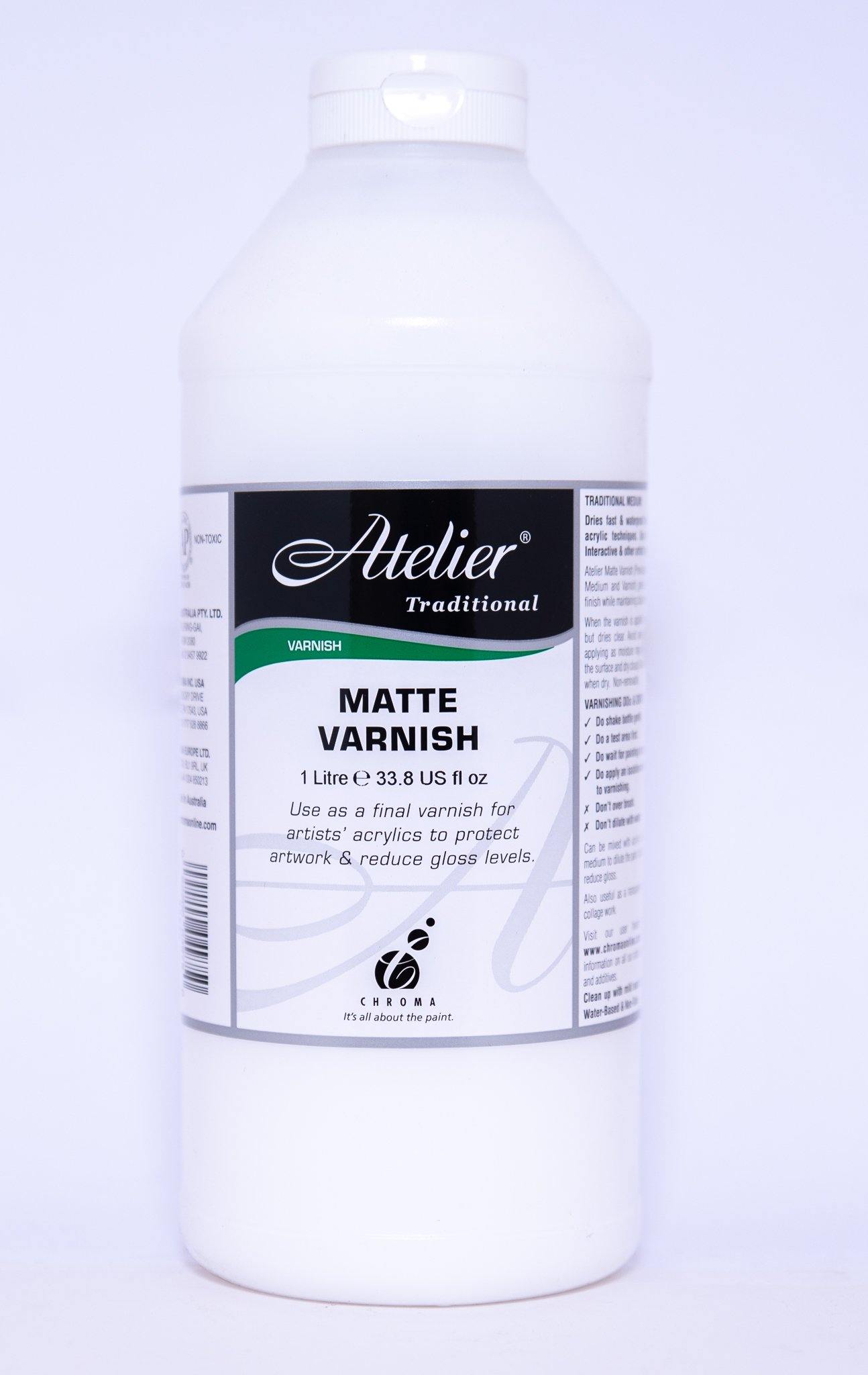 Atelier Acrylic Medium - Matte Varnish - Art Supplies Australia