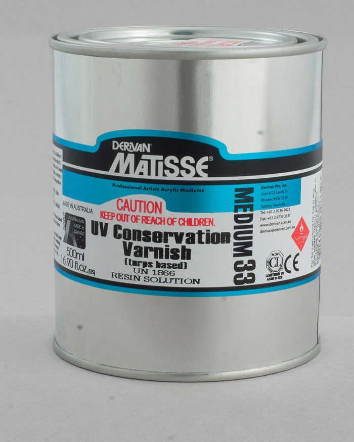 Matisse Acrylic Medium MM33 UV Conservation Varnish - Art Supplies Australia