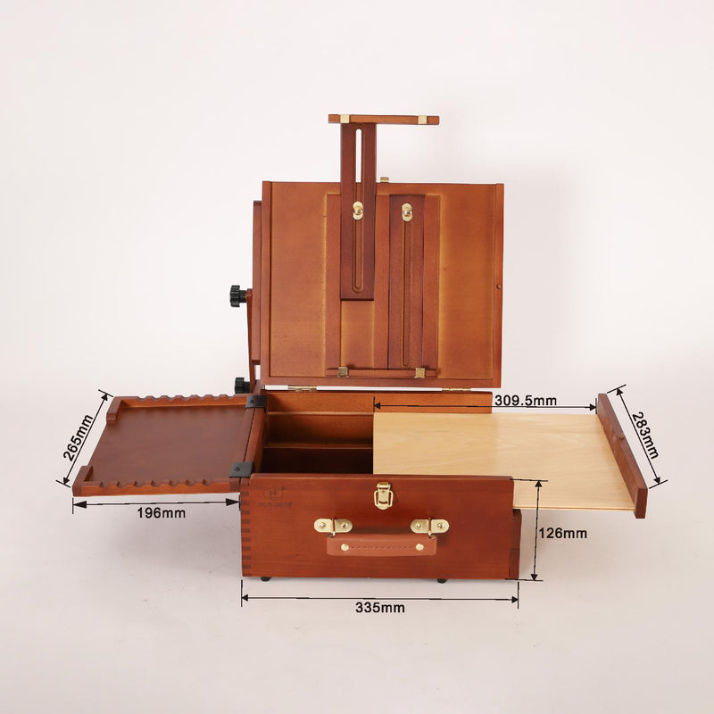 Artists Wooden Storage Box- PASTEL BOX - FOUR TRAY – WoW Art Supplies